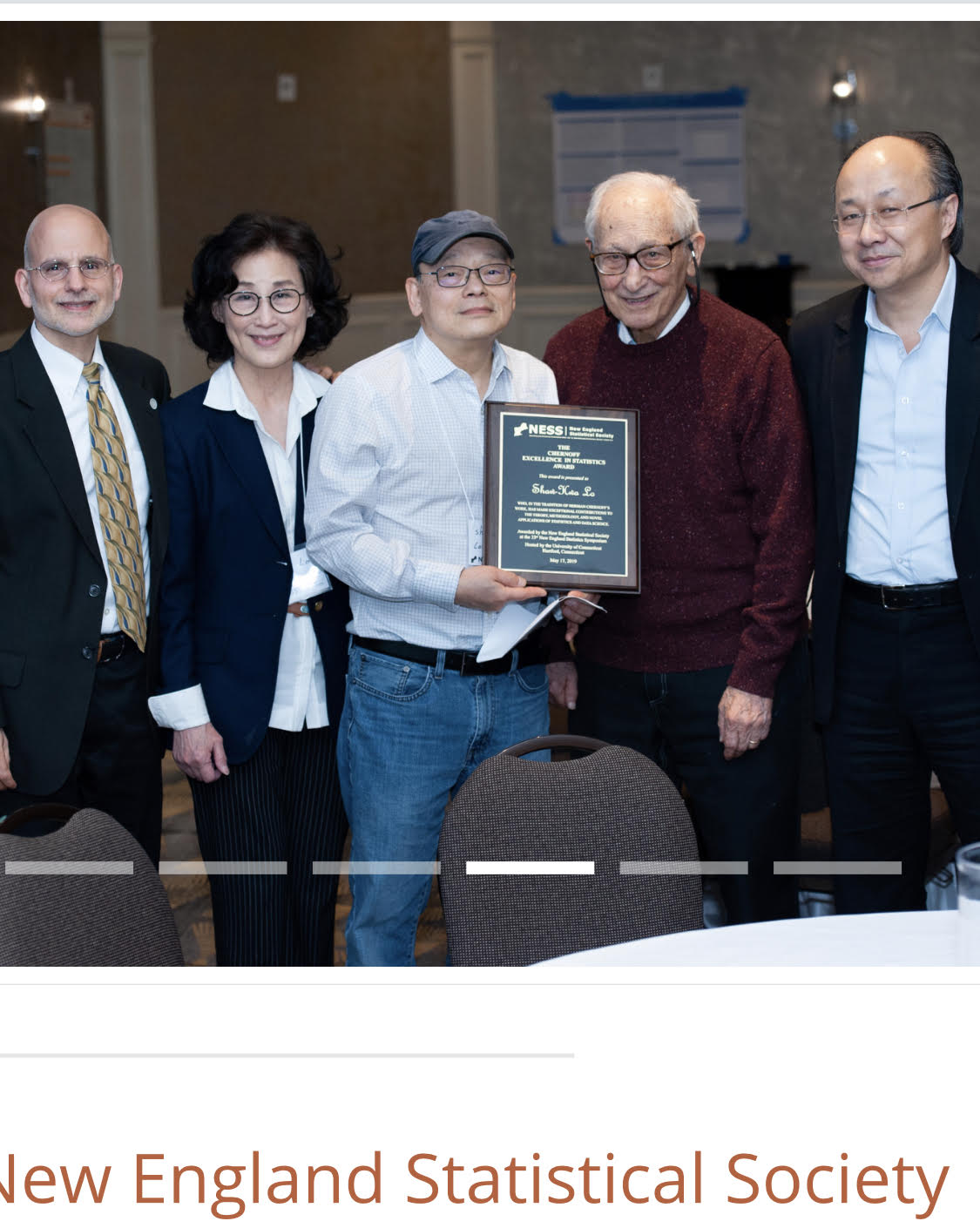Congratulations to Professor Shaw-Hwa Lo for being the inaugural recipient of The Chernoff Excellence in Statistics Award.