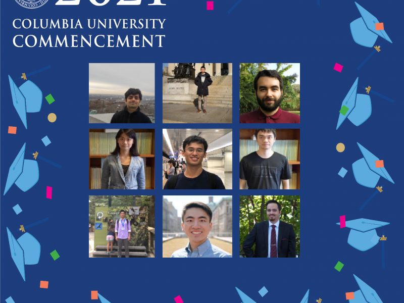 Congratulations to our 2021 Ph.D. Graduates!