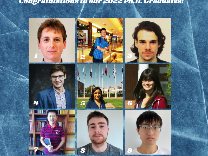Congratulations to our 2022 Ph.D. Graduates!